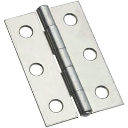 National Hardware 2-1/2 in. L Zinc-Plated Narrow Hinge 2 pk