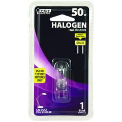 Feit 50 W T4 Tubular Halogen Bulb 540 lm Bright White 1 pk