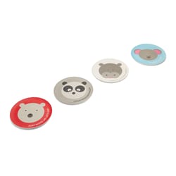 Red Rover Assorted Bamboo Animal Plate 4 pc