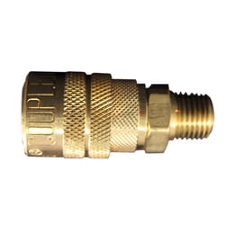 Milton Brass Air Coupler 1/4 in. Male 1 pc