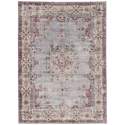 Linon Home Decor Henoch 5 ft. W X 7 ft. L Blue/Cream Polyester Area Rug