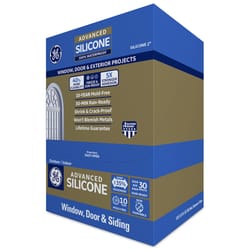GE Advanced Clear Silicone 2 Window and Door Sealant 2.8 oz