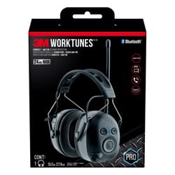 3M WorkTunes 24 dB Soft Foam Bluetooth Earplugs/Earphones w/Mic Black 1 pair