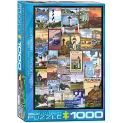 Eurographics Lighthouses Vintage Posters Jigsaw Puzzles Multicolored 1000 pc