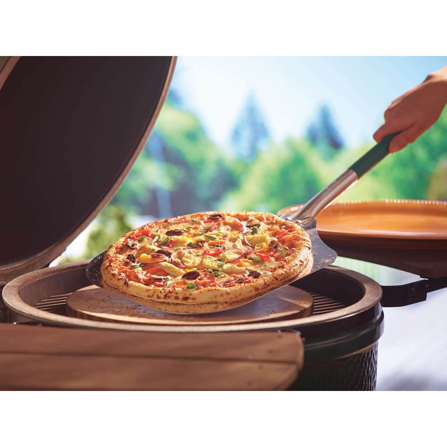 Big Green Egg Aluminum Green/Silver Pizza Peel 1 pc - Ace Hardware