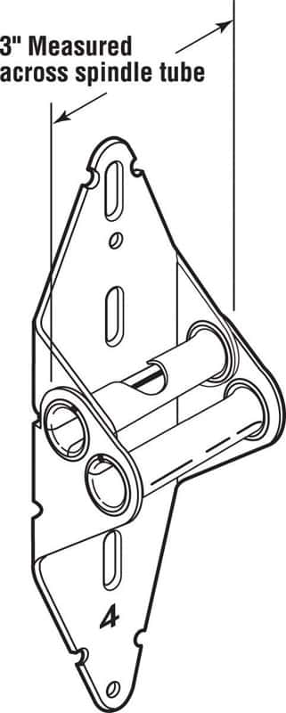 Prime-Line 3 in. W X 1 in. L Steel Garage Door Hinge Prime-Line 3 in. W X 1 in. L Steel Garage Door Hinge