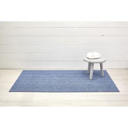 Chilewich 36 in. W X 60 in. L Cornflower Heathered Vinyl Floor Mat