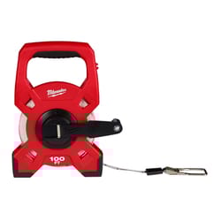 Milwaukee 7.09 in. L X 2.01 in. W Open Reel Fiberglass Long Tape Measure 1 pk