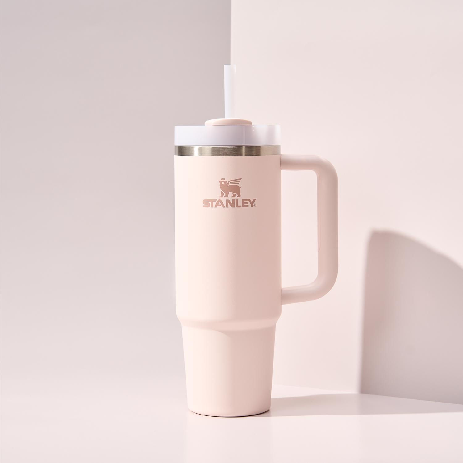 Stanley The Quencher H2.0 FlowState 30 oz Rose Quartz BPA Free Double-wall Vacuum Insulated Tumbler MISSING STRAW