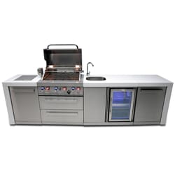 Mont Alpi MAI400-DBEV 4 Burner Natural Gas/Propane Grill Silver