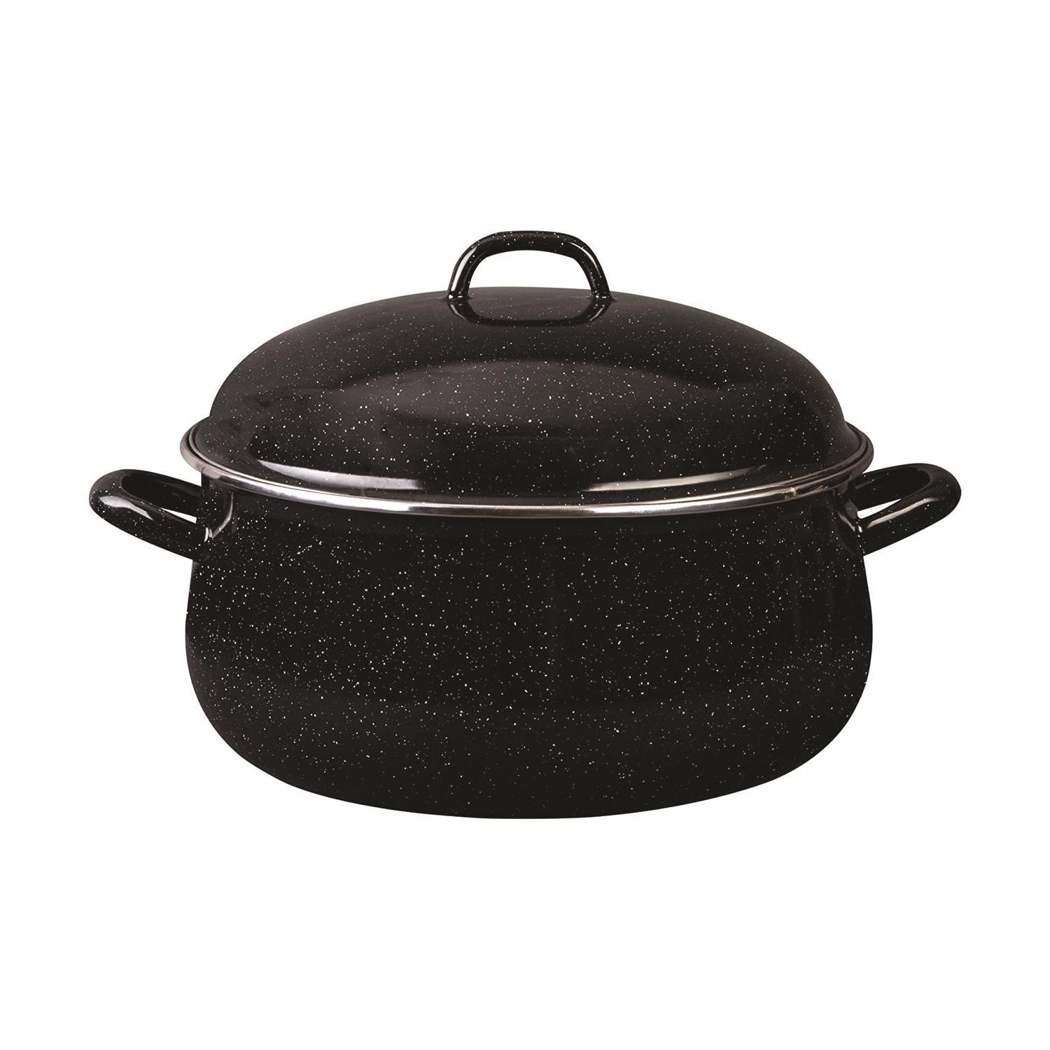 Granite Ware Steel Dutch Oven 9.5 qt Black Sansujyuku sansujyuku.com
