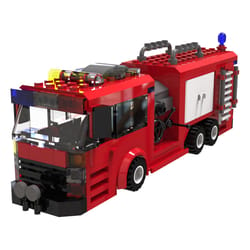 Ace Block Fire Truck Black/Red