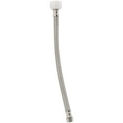 PlumbCraft 3/8 in. OD in. X 7/8 in. D OD 12 in. Braided Stainless Steel Toilet Supply Line