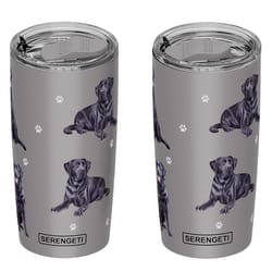 Serengeti 20 oz Black BPA Free Lab Insulated Tumbler