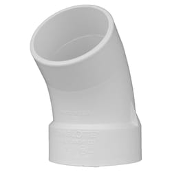 Charlotte Pipe Schedule 30 3 in. 3 in. D PVC 45 Degree Street Elbow 1 pk