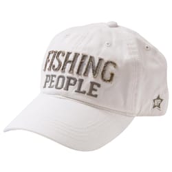 Pavilion We People Fishing Baseball Cap White One Size Fits All