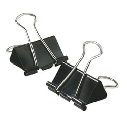 Office Depot Mini Black/Silver Binder Clips 144 pk