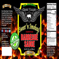 Croix Valley Sweet 'n Smokey BBQ Sauce 12 oz