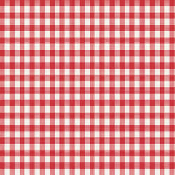 Magic Cover Red/White Checkered Vinyl Disposable Tablecloth 52 in. 52 in.