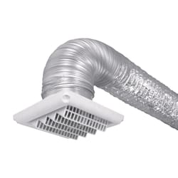 Ace 4 in. D Black/Silver Aluminum Vent Kit