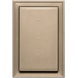 Builders Edge 12 in. H X 8 in. W X 1-1/2 in. L Prefinished Brown Vinyl Mounting Block