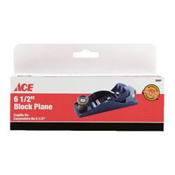 Ace 6.5 in. L X 1.6 in. W Block Plane Cast Iron Black