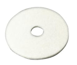 3M 20 in. D Non-Woven Natural/Polyester Fiber Floor Polishing Pad White