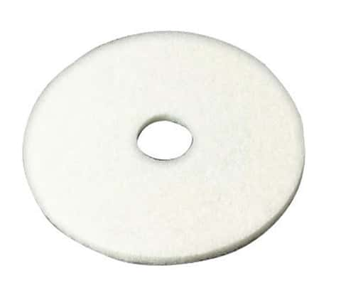 3M 20 in. D Non-Woven Natural/Polyester Fiber Floor Polishing Pad White -  Ace Hardware