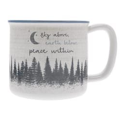 Pavilion Wild Woods Lodge 17 oz Cream BPA Free Moon and Stars Mug