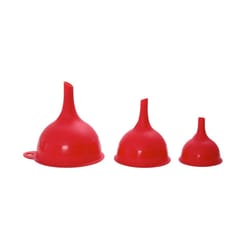 Farberware Red Plastic Funnel Set