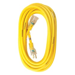 Yellow Jacket Outdoor 25 ft. L Yellow Extension Cord 12/3 SJTW