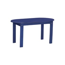 Linon Home Decor Alliger Blue Rectangular Wood Adirondack Coffee Table