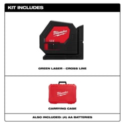 Milwaukee 2 beam Self Leveling Cross-Line Laser 165 ft. 1 pc