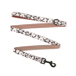 Pet Shop by Fringe Studio Multicolored Charcoal Floral Cotton/Nylon Dog Leash