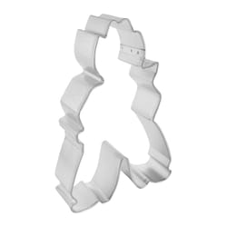 R&M International Corp 3 in. W X 5 in. L Cowboy Cookie Cutter Silver 1 pc