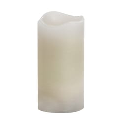 Sterno Home Cream Vanilla Scent Rustic Pillar Candle