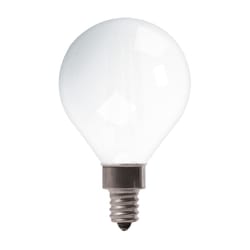 GE G16 E12 (Candelabra) LED Bulb Soft White 60 Watt Equivalence 2 pk