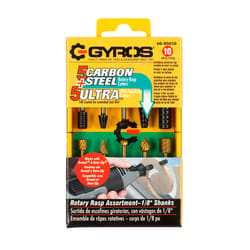 Gyros Tools ULTRA Series 7 in. L Rasp Assortment Assorted Shapes 10 pc