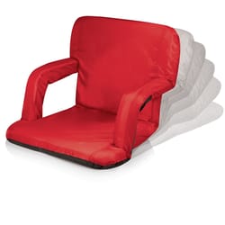 Picnic Time Ventura 6-Position Red Recliner Folding Stadium Seat