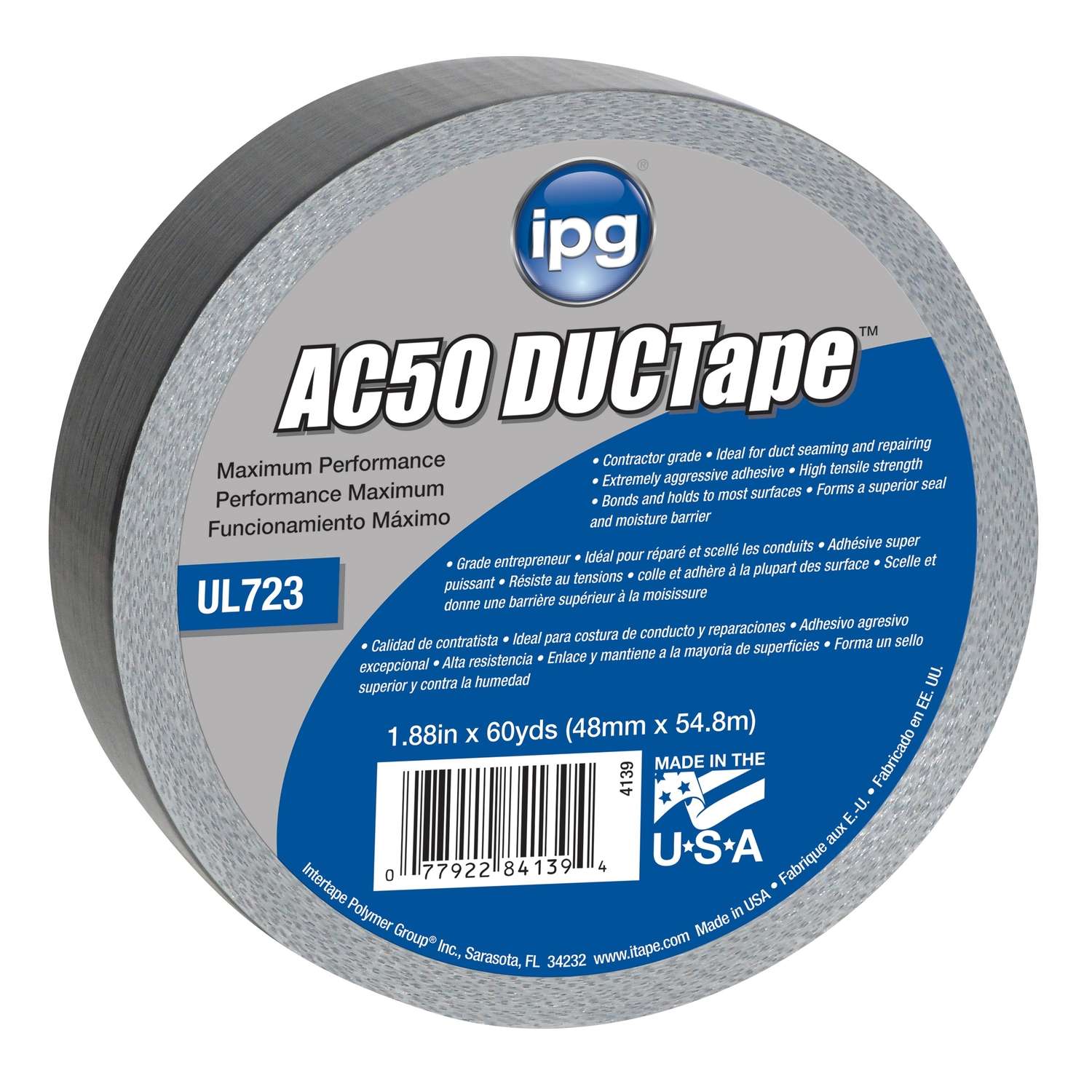 IPG 1.88 in. W x 60 yd. L Silver Duct Tape Ace Hardware
