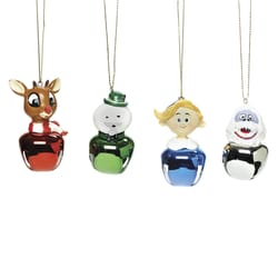 Roman Rudolph Multicolored Rudolph and Friends Jingle Bell Ornaments 2.5 in.