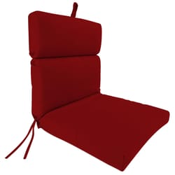 Jordan Manufacturing Red Polyester Chair Cushion 4 in. H X 22 in. W X 44 in. L