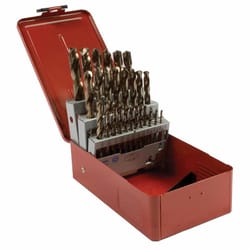 Forney Command Pro 1/16-1/2 in. Cobalt Steel Jobber Length Drill Bit Set 29 pc