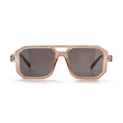 Optimum Optical Men's Brown Frame Gray Lens Sunglasses