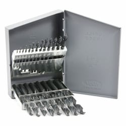 Forney 1/16-3/8 in. High Speed Steel Jobber Length Drill Bit Set 21 pc