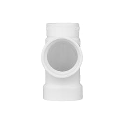 Charlotte Pipe Schedule 40 2 in. Hub X 1-1/2 in. D Spigot PVC Sanitary Tee 1 pk