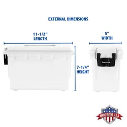 Sheffield 11.5 in. Marine Storage Organizer White