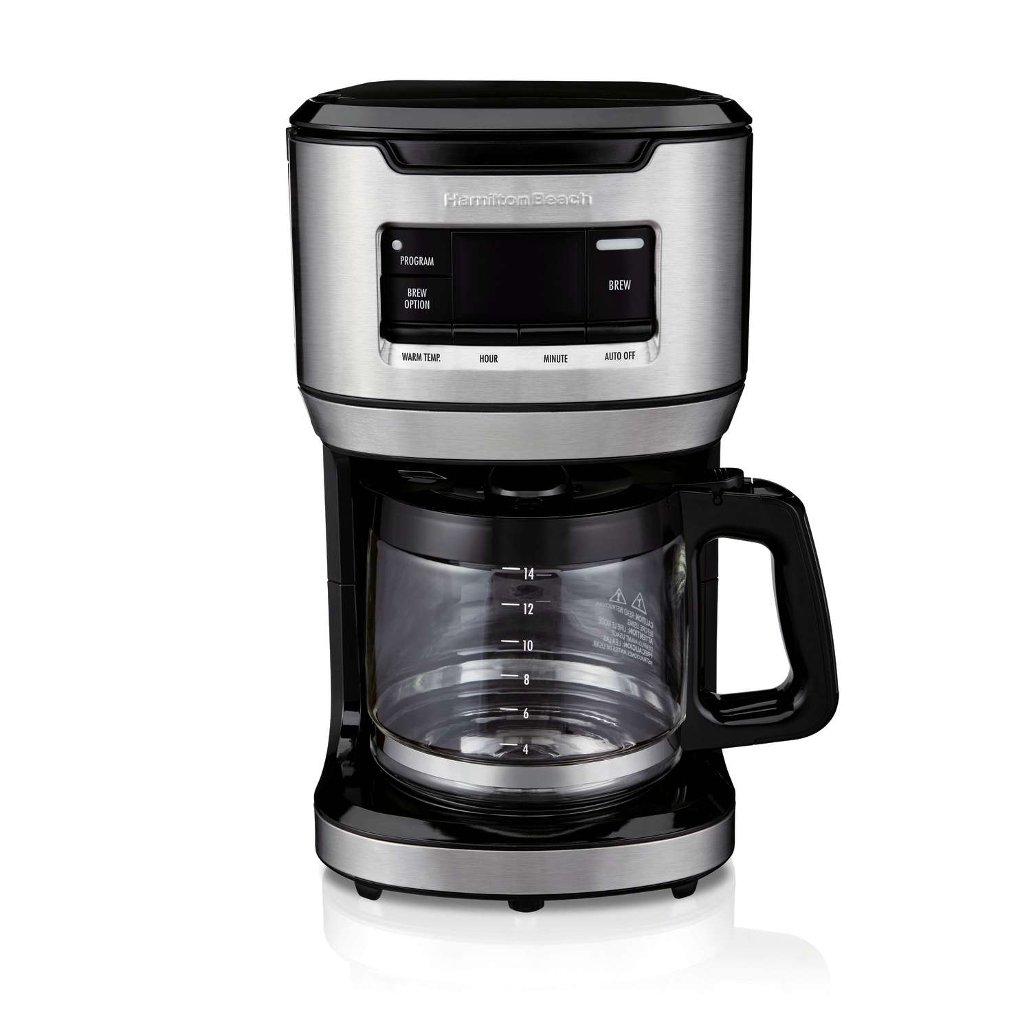 Hamilton Beach 14 cup Black Silver Coffee  Maker  Ace  Hardware 