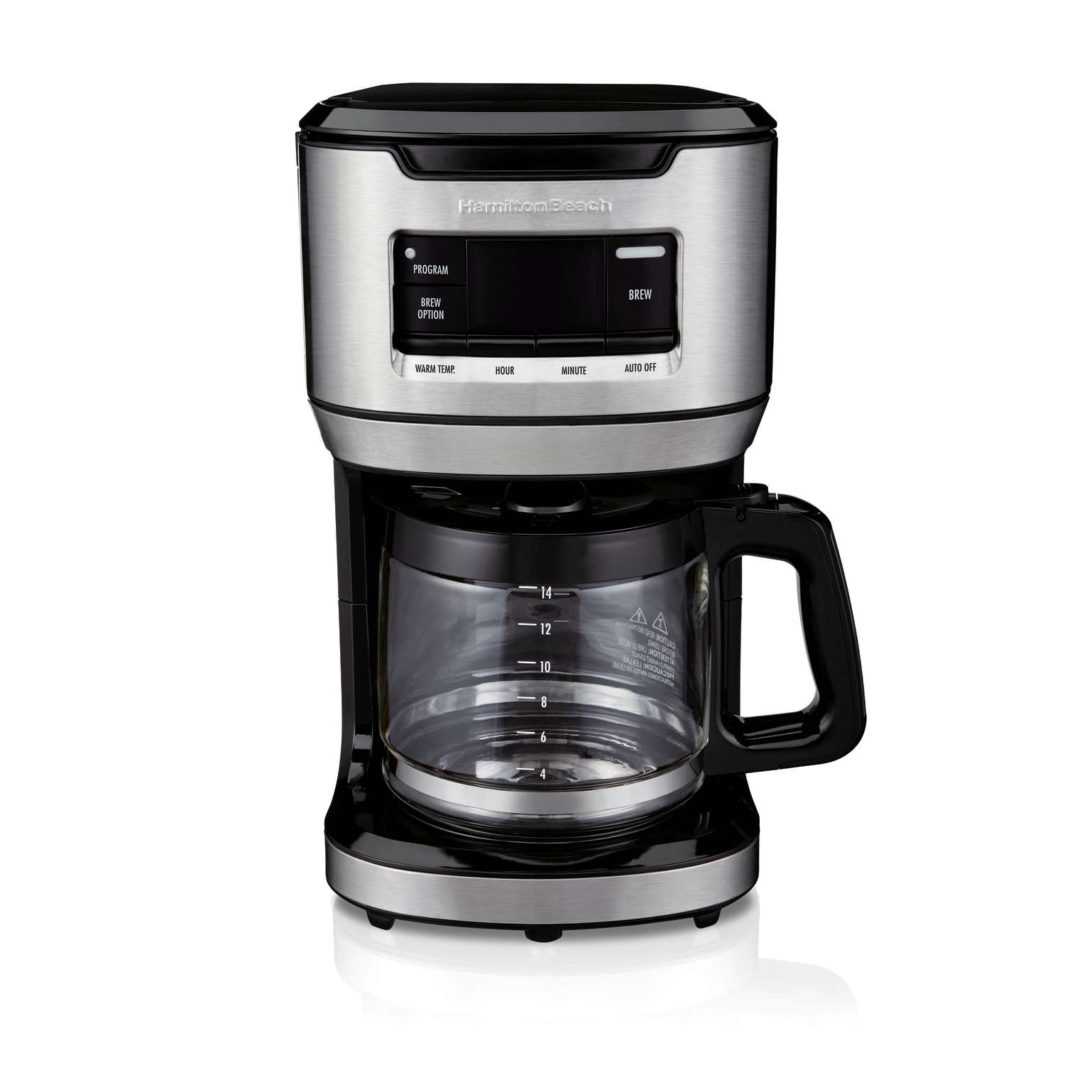 Hamilton Beach 14 cup Black Silver Coffee Maker Ace Hardware Hamilton Beach 14 cup Black Silver Coffee Maker Ace Hardware