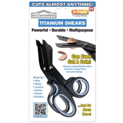 Bolt & Hammer Multi Purpose Titanium Shears Stainless Steel 2 pk